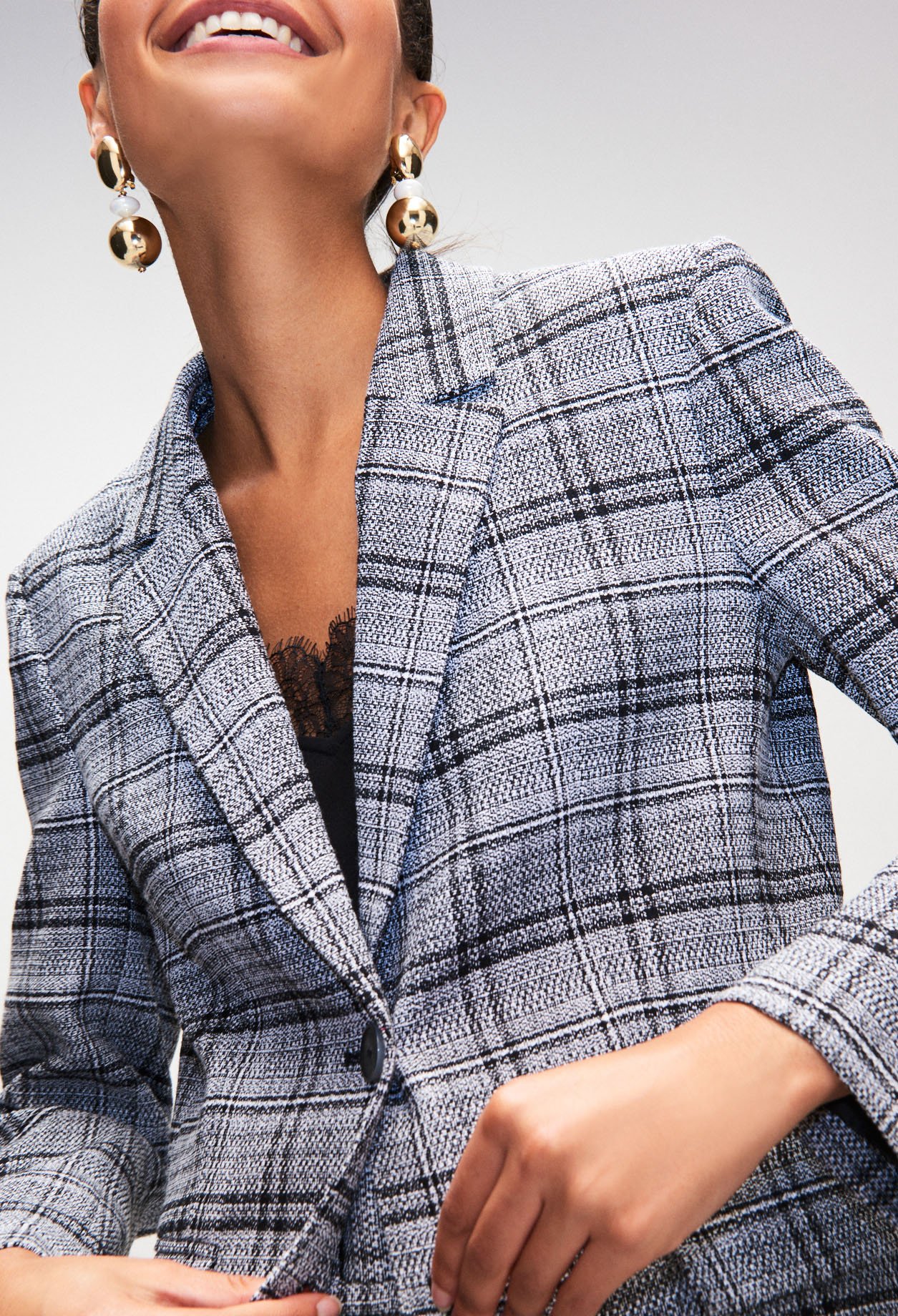Veste &agrave; carreaux