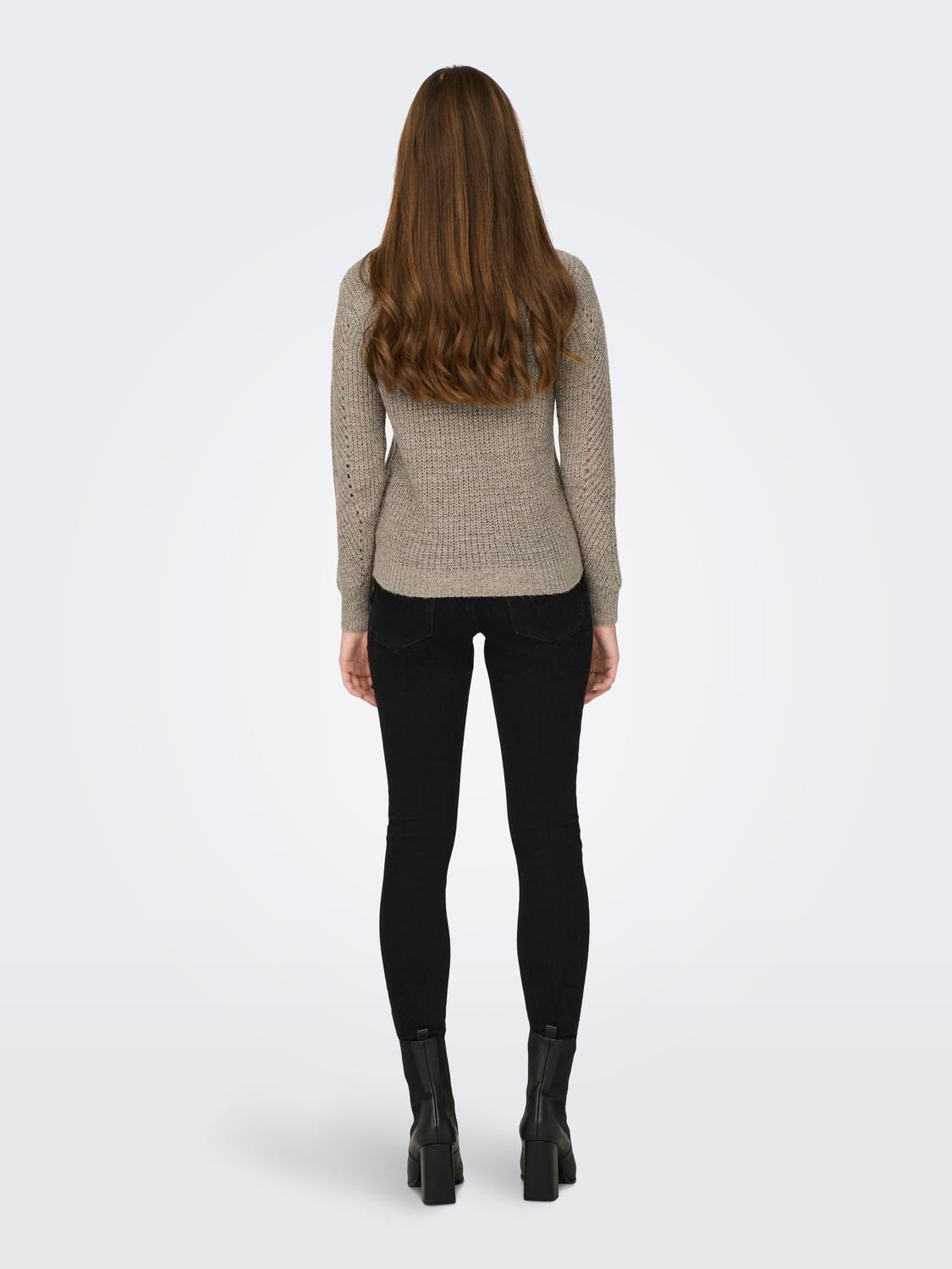 JDYMEGAN Strickpullover Cement