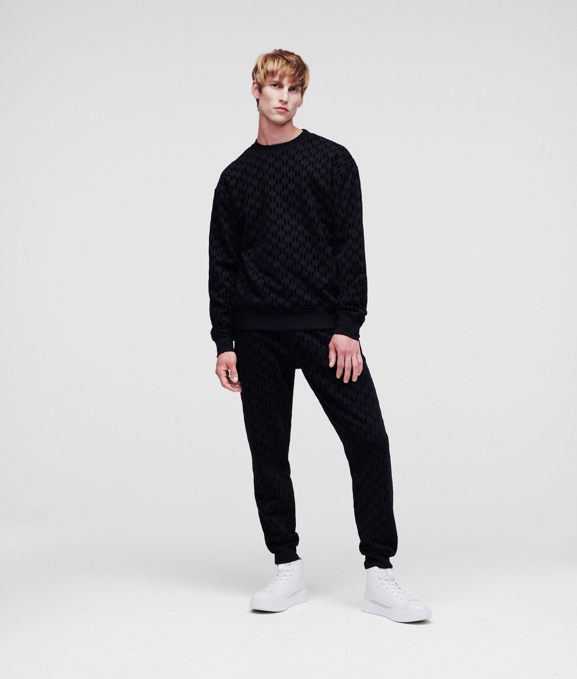 SWEAT-SHIRT À MONOGRAMME KARL IMPRIMÉ FLOQUÉ