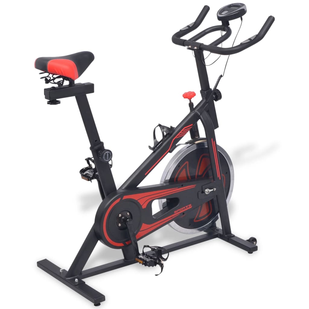 Bicicleta ergométrica com sensores de pulso