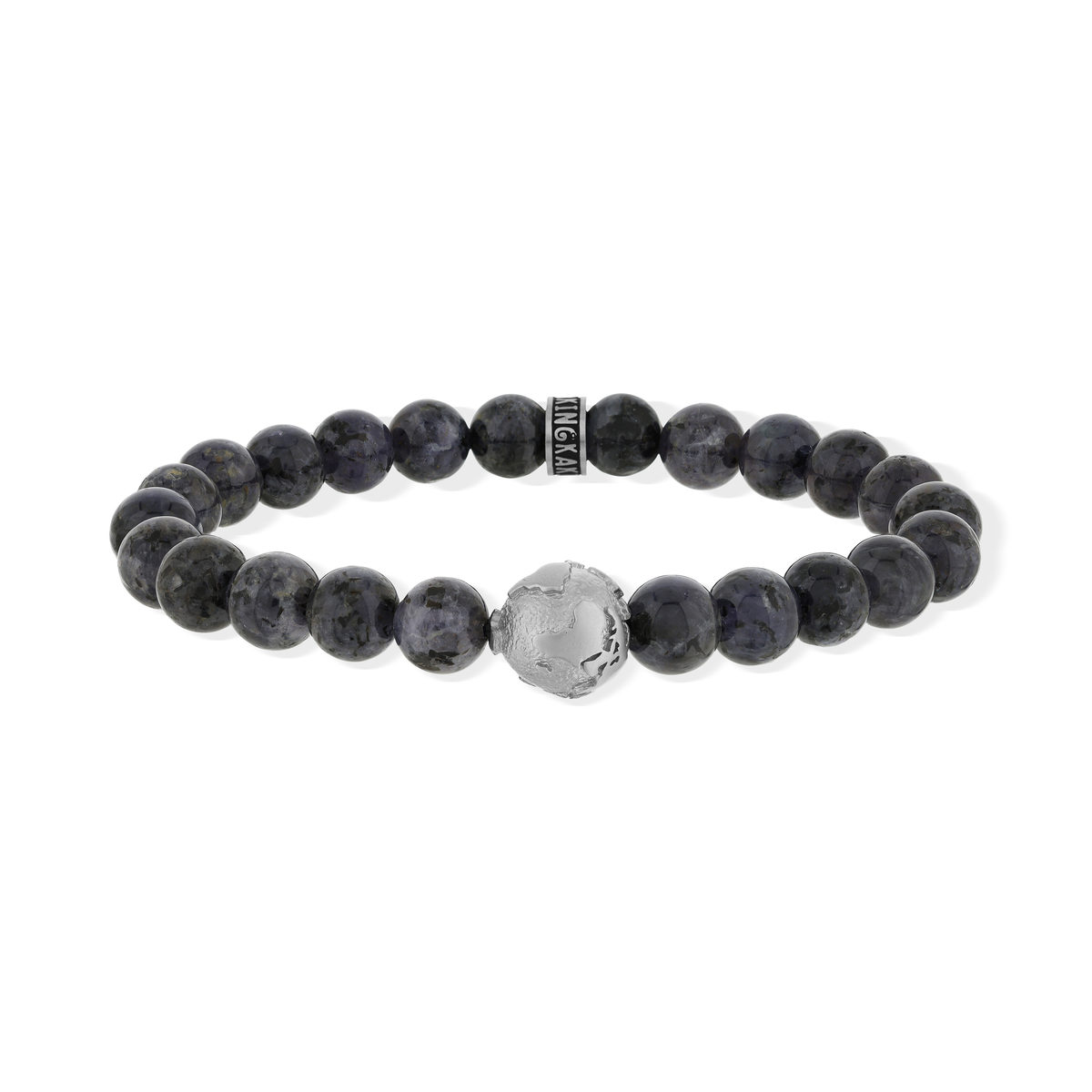 Bracelet cordierite gris acier