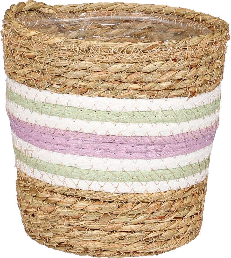 Mica Decorations plantenmand Rachel paars D 14 H 14 cm