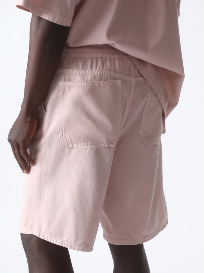 Bermuda de ganga jogger - Rosa
