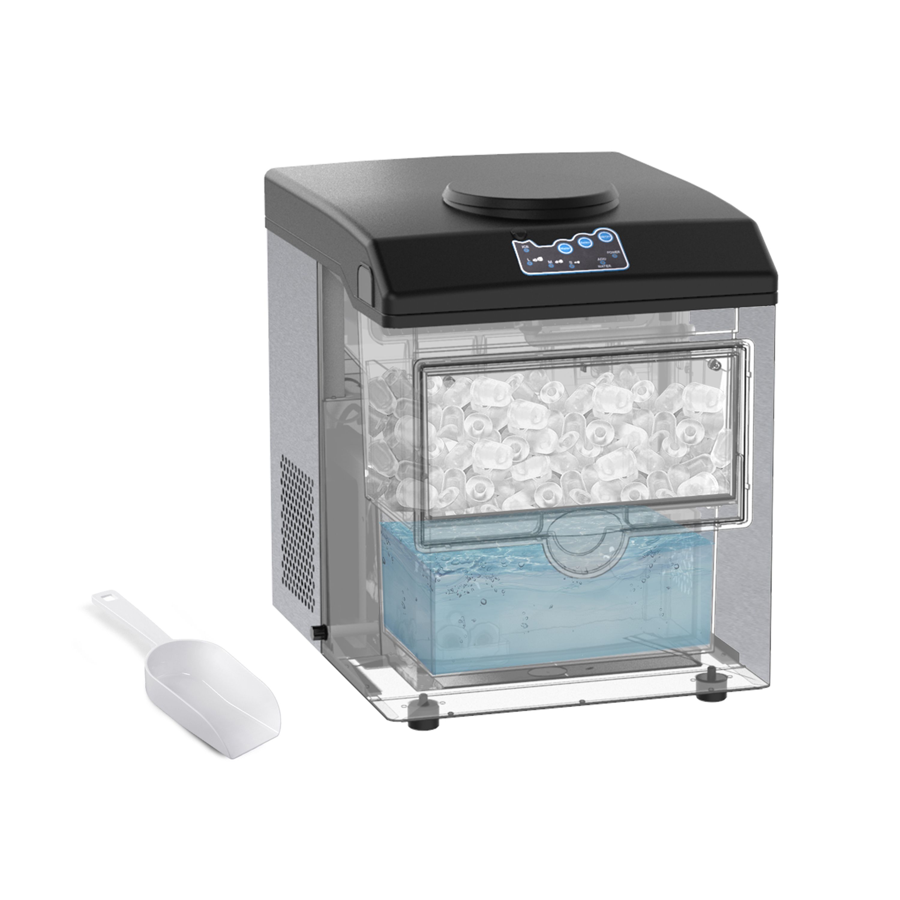 Eiswürfelmaschine mit Wasserspender 22 kg / 24 h