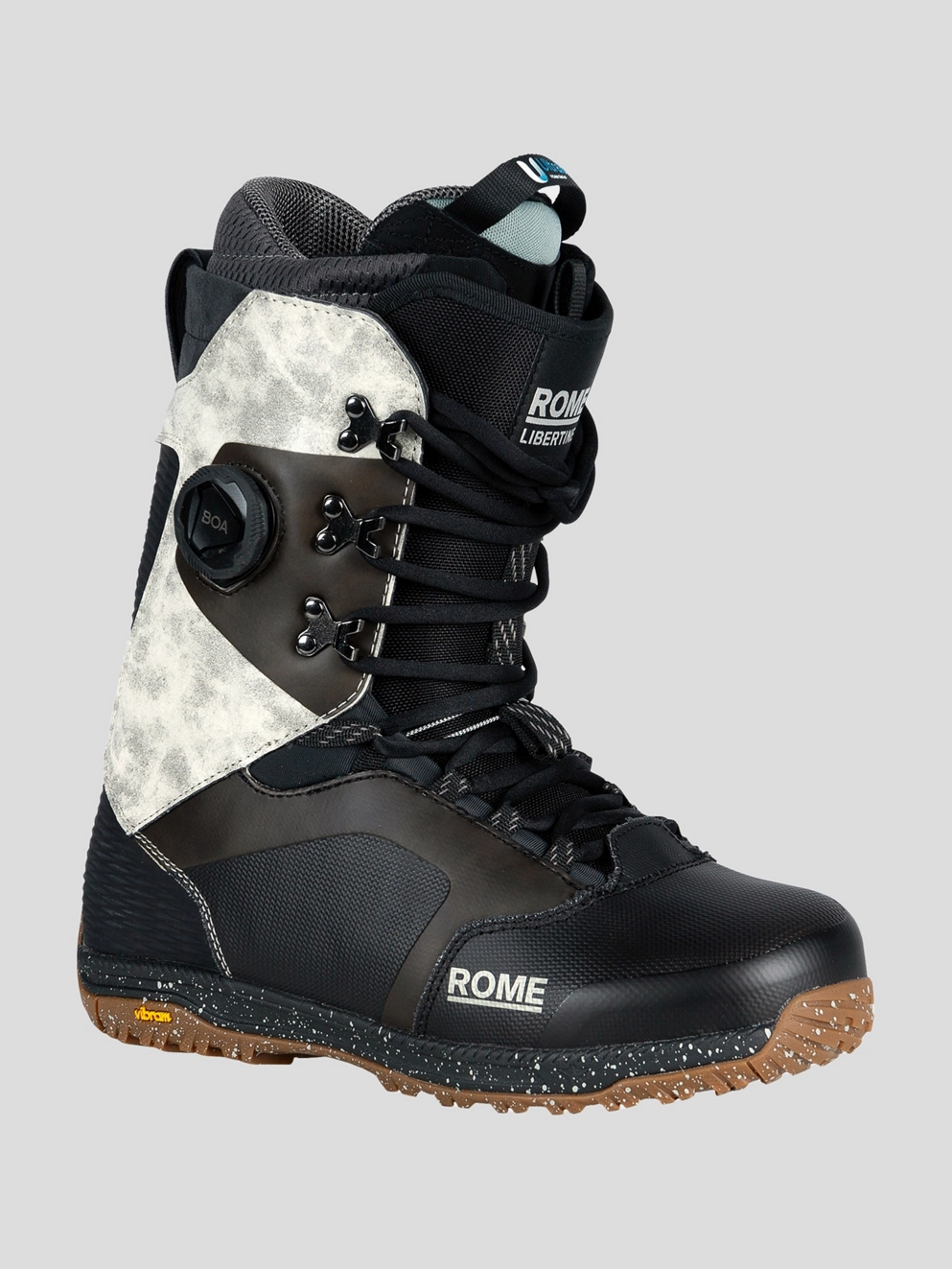 Rome Libertine Hybrid BOA 2025 Snowboard Boots black/white