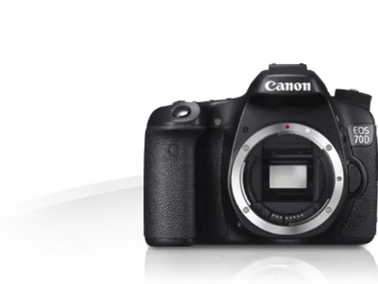 Canon EOS 70D - Digitalkamera - SLR - 20.2 MP - APS-C - 1080p - 3x optisk zoom EF-S 18-55 mm IS STM objektiv - Wireless LAN