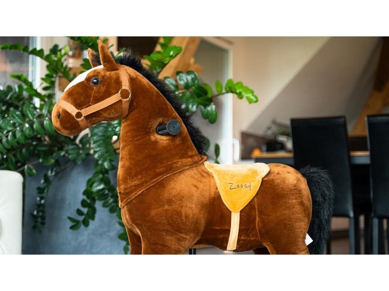 zoosy Reittier Pferd Gr. M Reitpferd mit Rollen an den Füssen