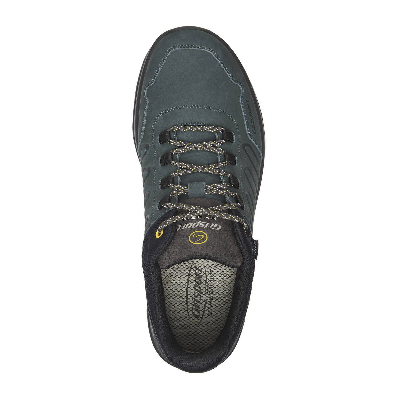 Grisport Street Low  nubuck wandelschoenen zwart/geel