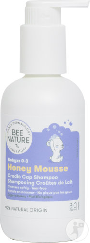 Bee Nature Honey Mousse Babyzz Shampoing Croûtes De Lait Flacon-Pompe 200ml