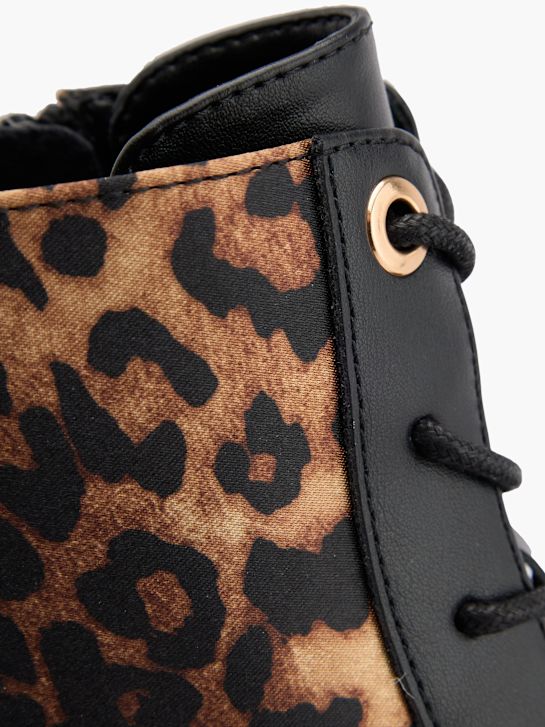 Catwalk Schnür-Stiefelette Schwarz