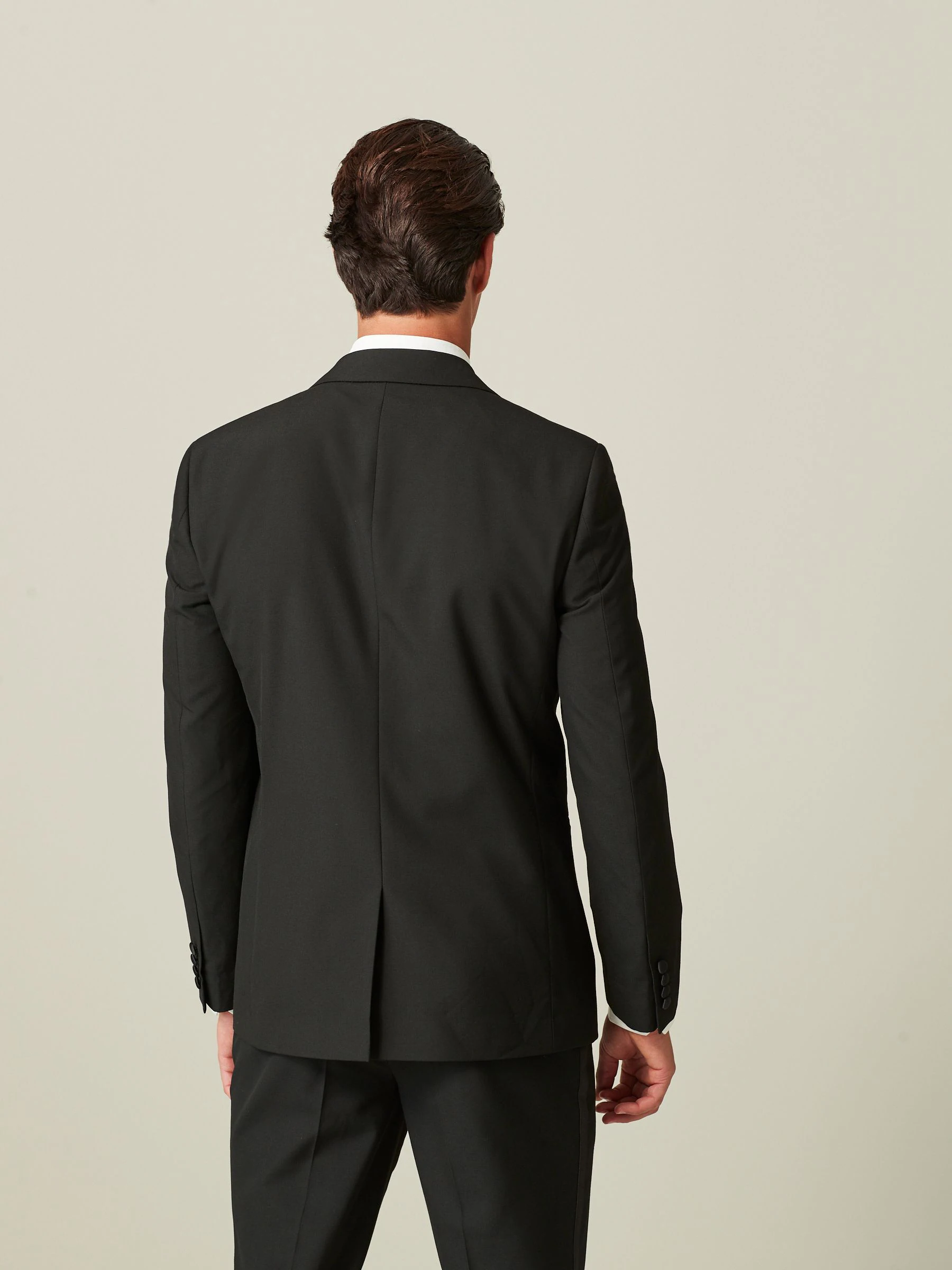 Zwart - Tailored fit - Smoking: colbert