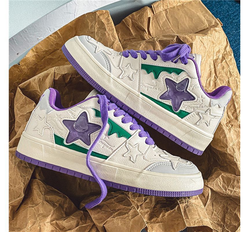 Deepwood - Sneakers met sterrenapplicatie