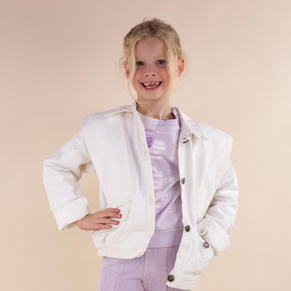 Moonrise kids spijkerjas wit Leda
