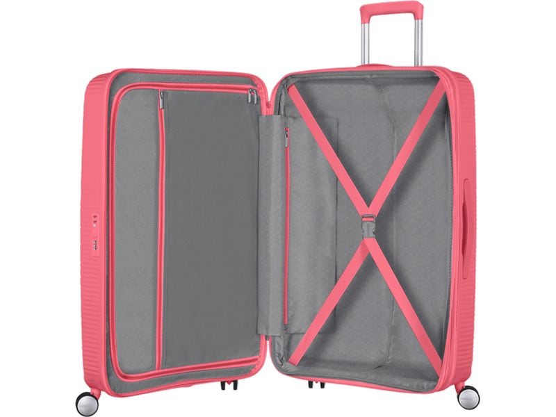 American Tourister Reisekoffer Soundbox 77 Sun Kissed Coral Handgepäck-Trolley