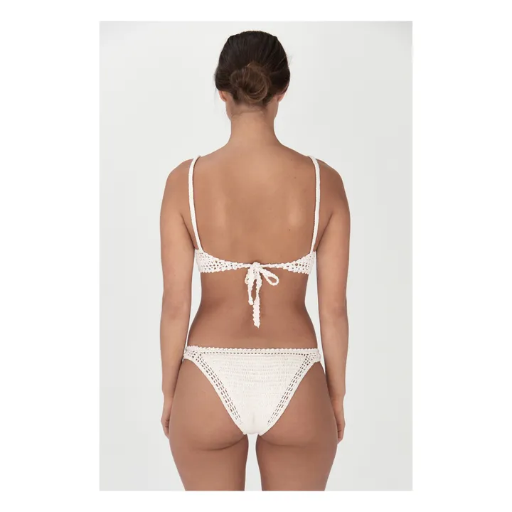 She Made Me Haut de Maillot Babydoll Crochet | Naturel