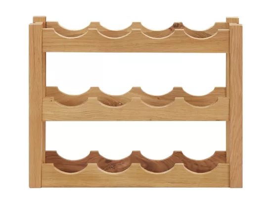 Casier à bouteilles 12 bouteilles 47x21x36 cm Bois de chêne