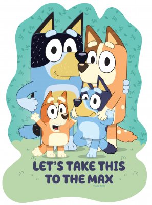 Bluey 4 Large Shaped Puzzles