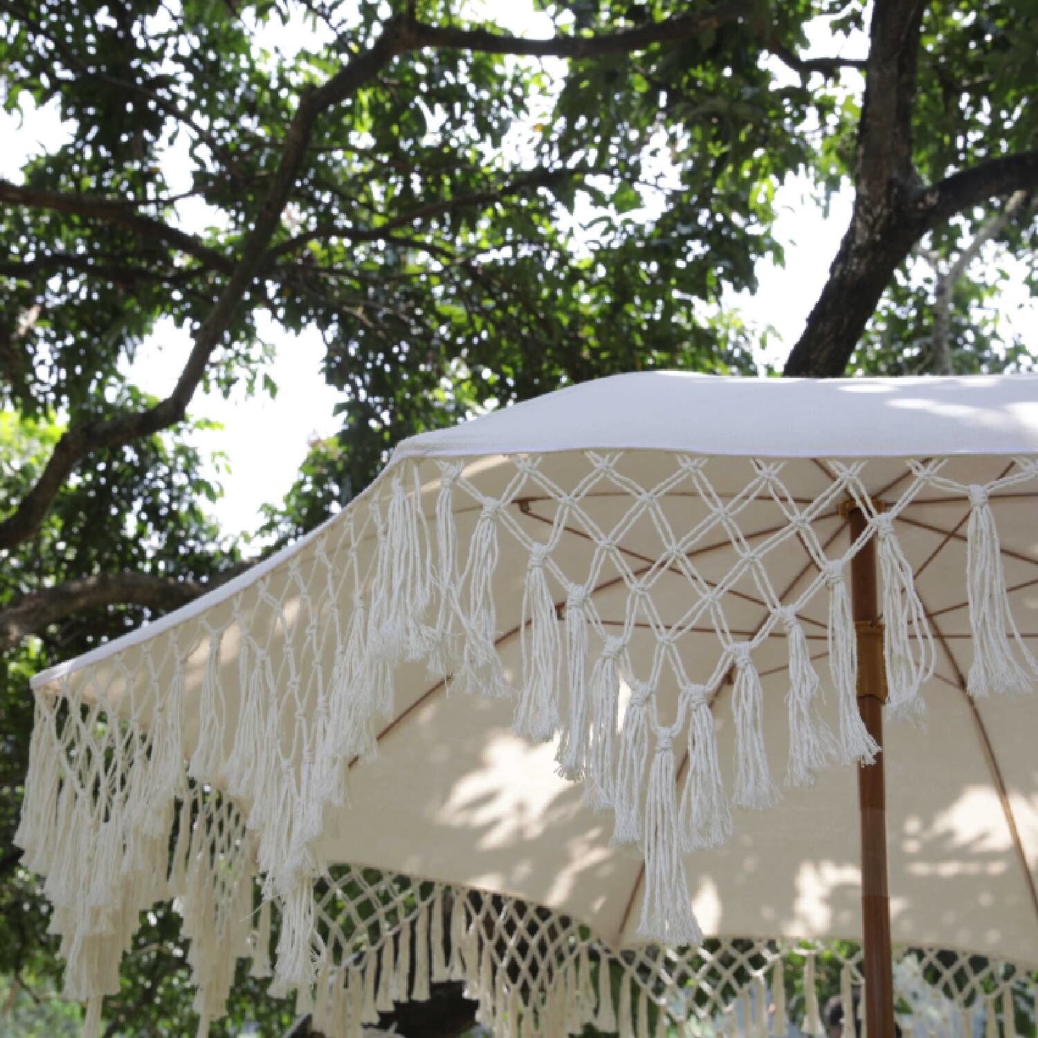 Sonnenschirm Boho mit Fransen