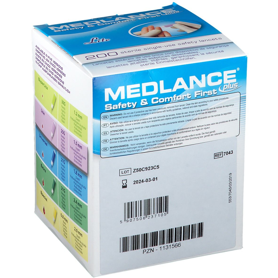 MEDLANCE® plus Lite Sicherheitslanzetten 25 G