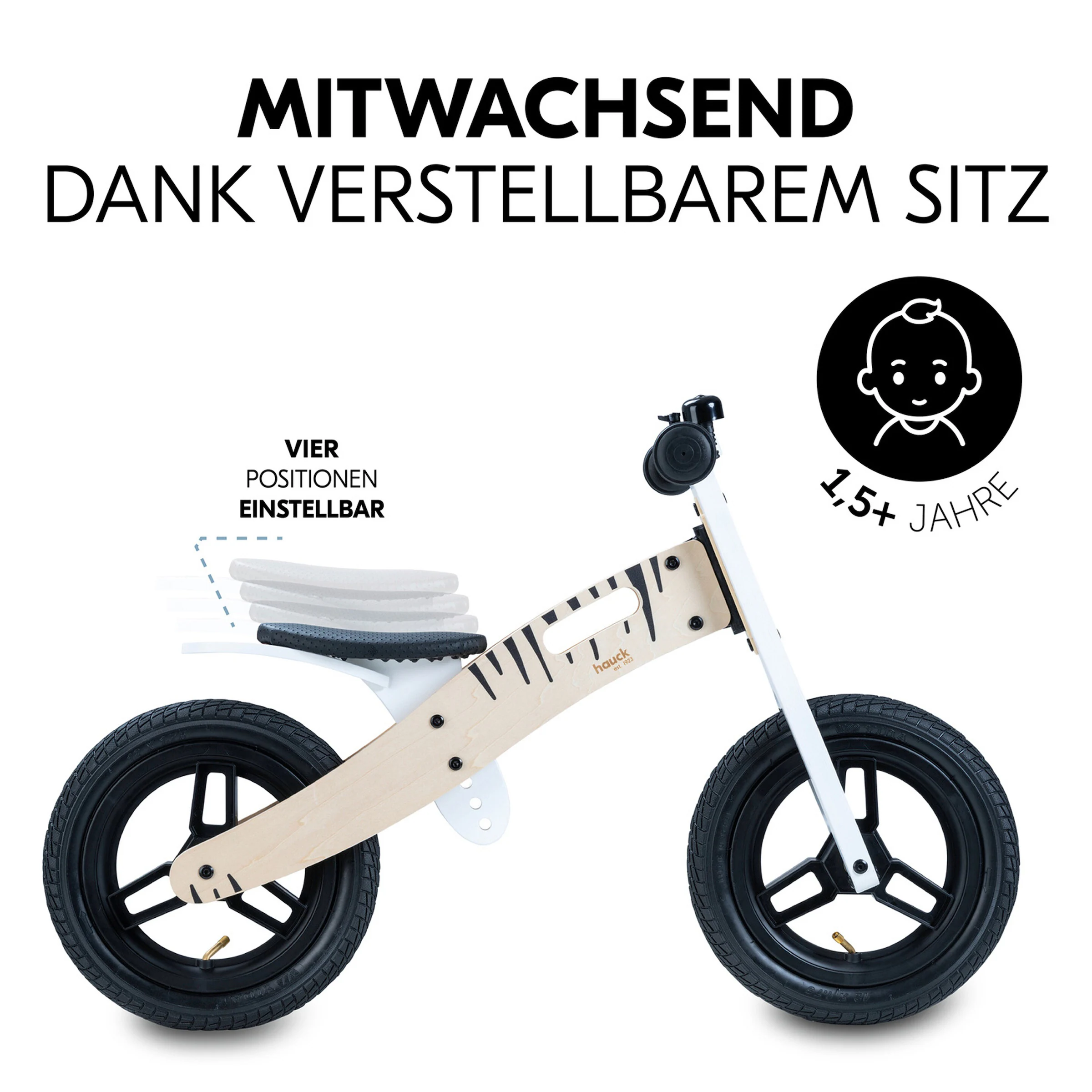 Hauck Laufrad Balance N Ride Zebra
