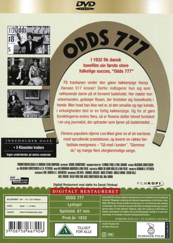 Odds 777 (Liva Weel) - DVD