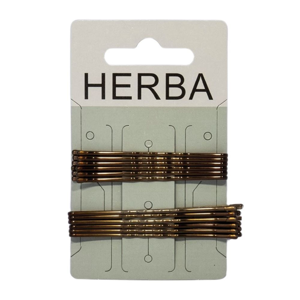 HERBA Klemme 6 6.5cm braun 12 Stk