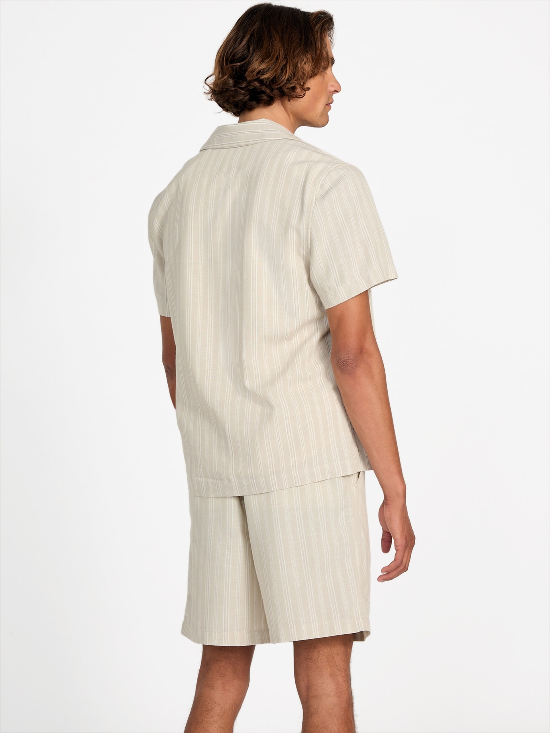 Camisa de mistura de linho