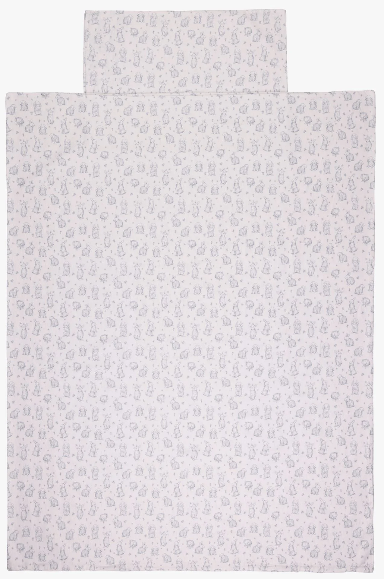 Flanell sengesett              rosa - 80x100 cm