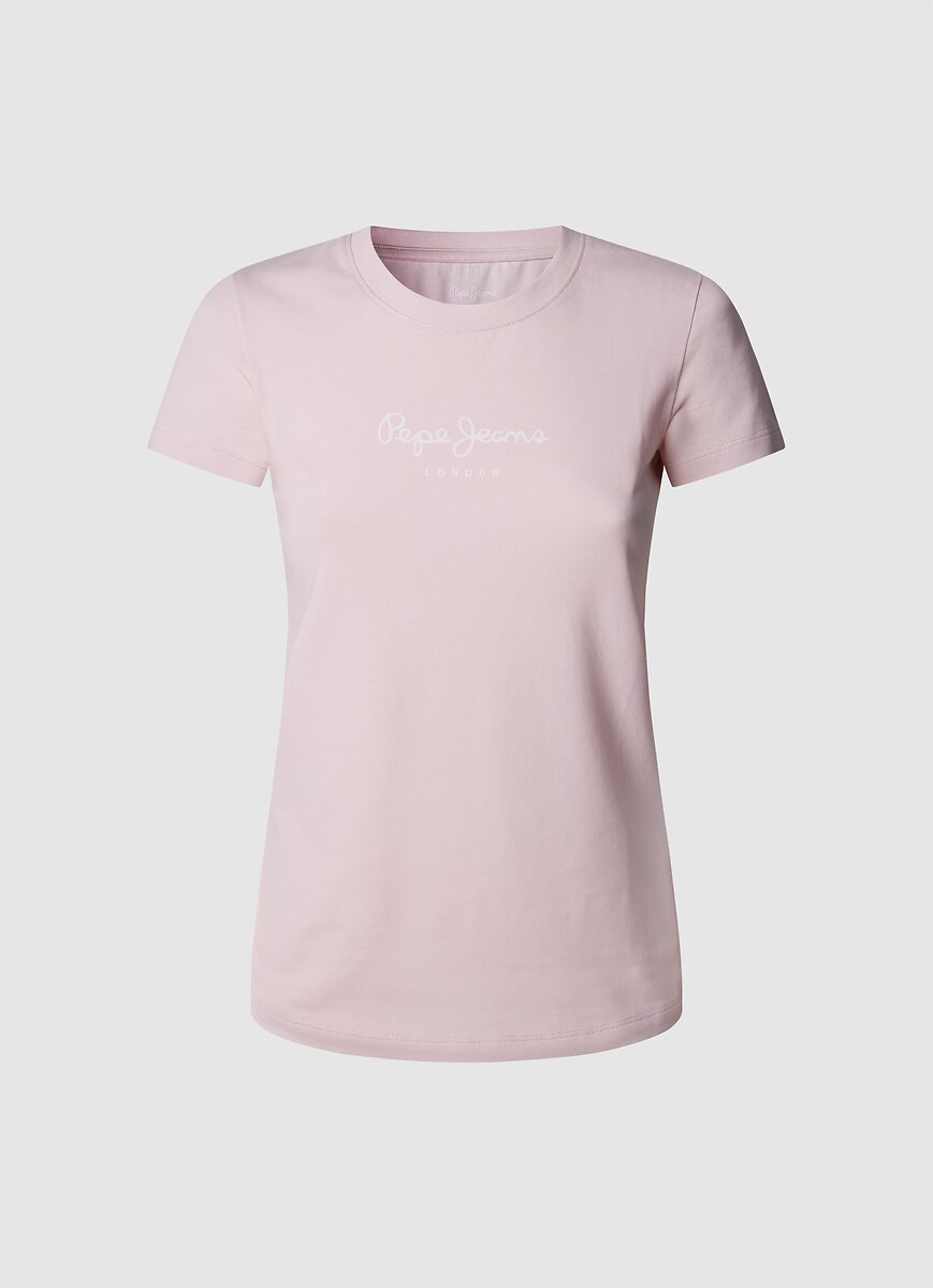 PEPE JEANS<br>Camiseta de manga curta com logo na frente