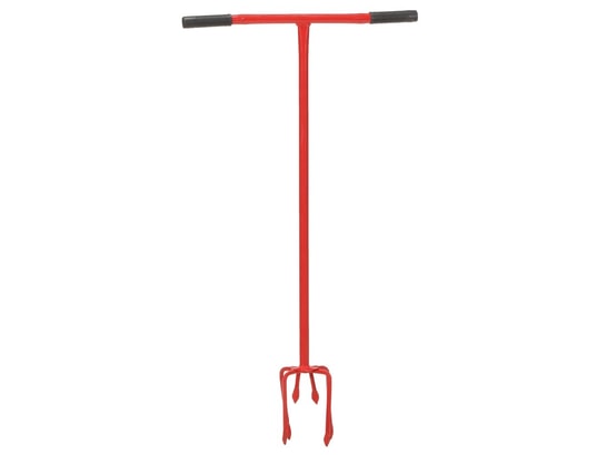 VIDAXL - Griffe de jardin rouge acier
