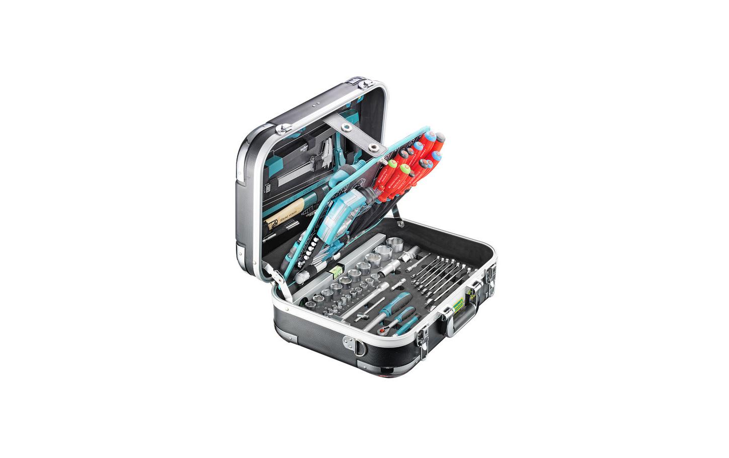 Werkzeugkoffer Pro Chrome PB Swiss Tools 152-teilig<br>ABS-Werkzeugkoffer für den Profi mit PB SWISSGRIP Schraubenzieher