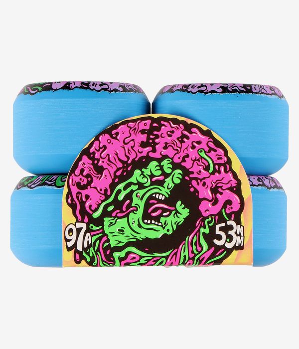 Santa Cruz Vomit Mini Slime Balls Rollen (blue) 53mm 97A 4er Pack