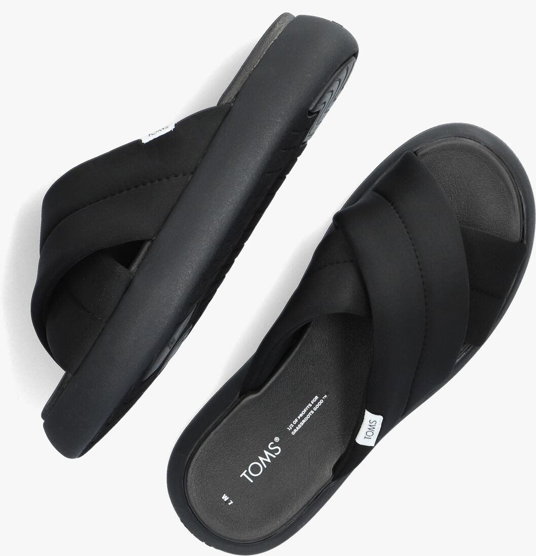 TOMS zwarte toms slippers alpargata mallow crossover