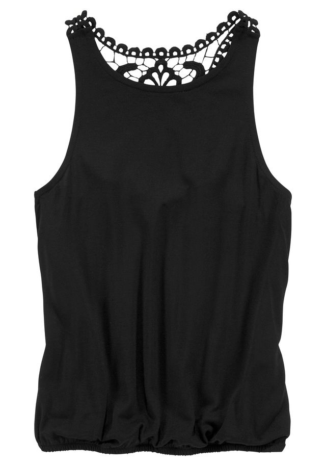 KIDSWORLD Tanktop »Viskose - Top,« mit Spitzeneinsatz im Rücken