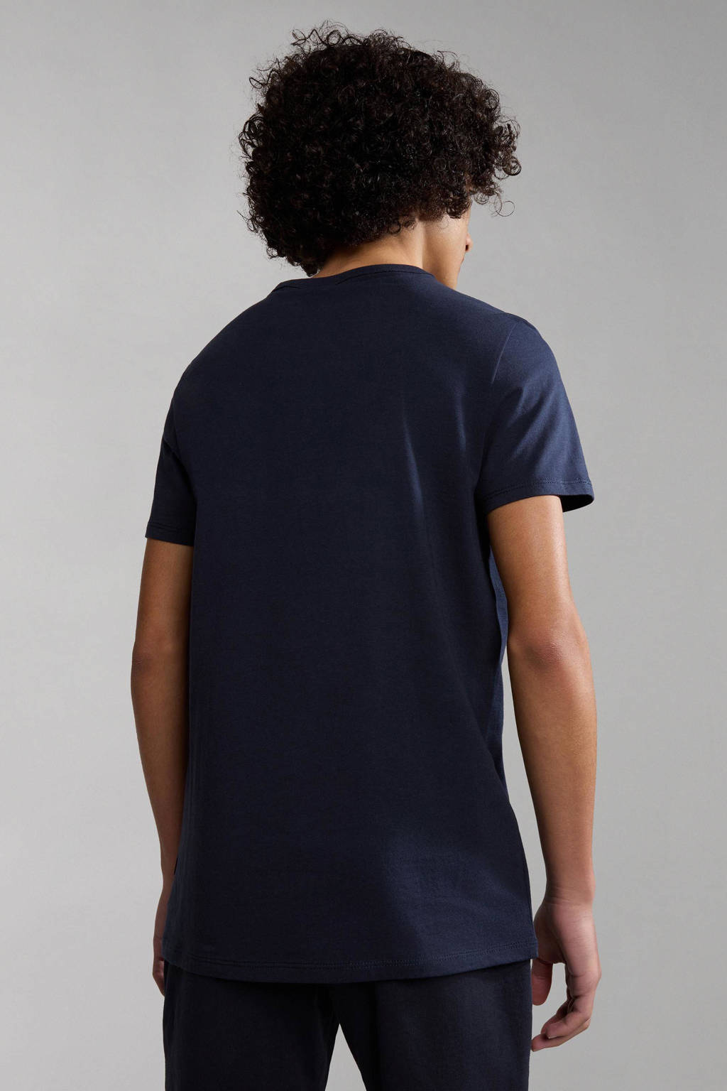 Napapijri T-shirt K S-ZAMORA met logo marine