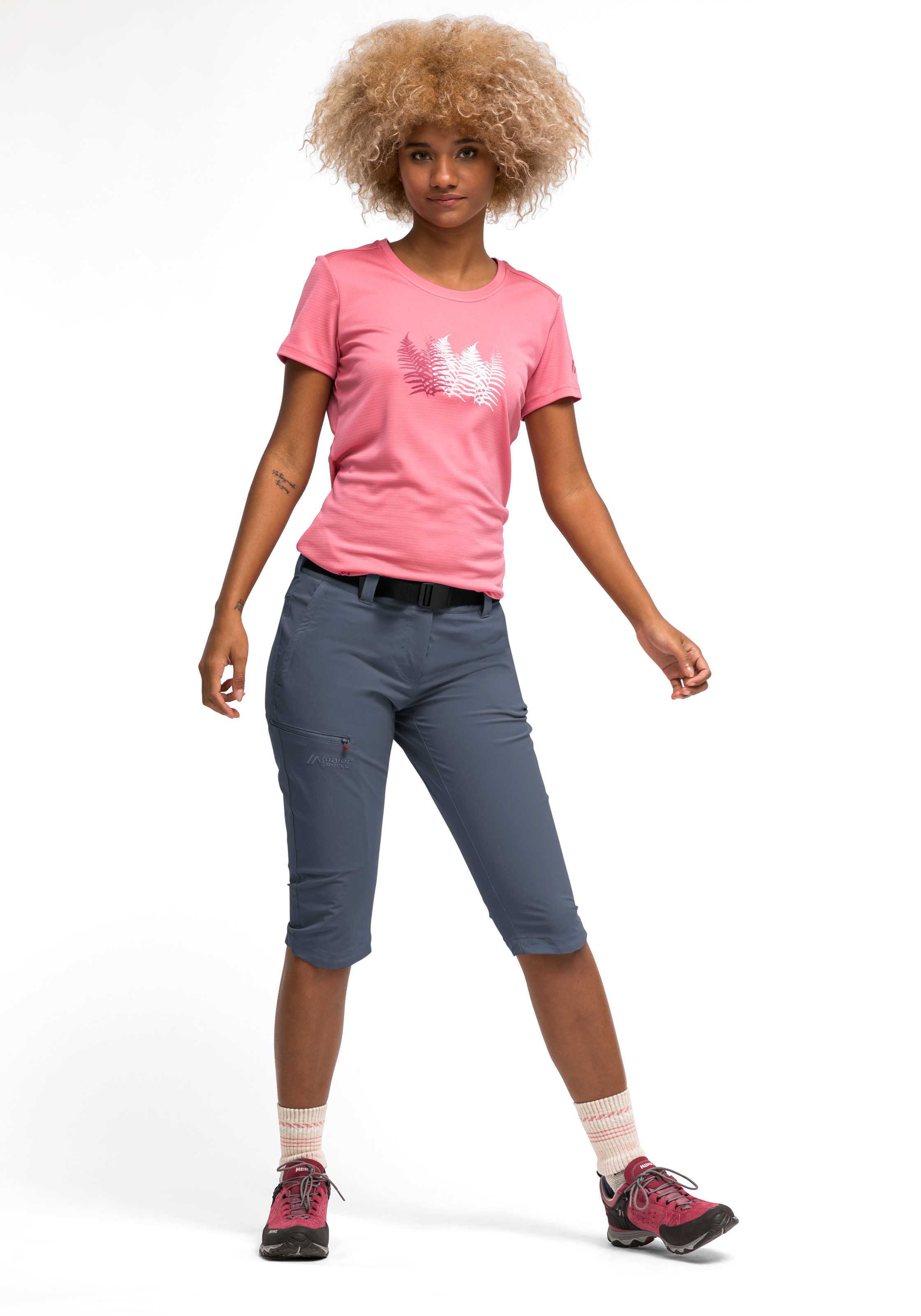 Maier Sports Caprihose »Inara slim 3/4«  Damen Wanderhose, atmungsaktive Outdoorhose, 3/4 Hose mit 3 Taschen