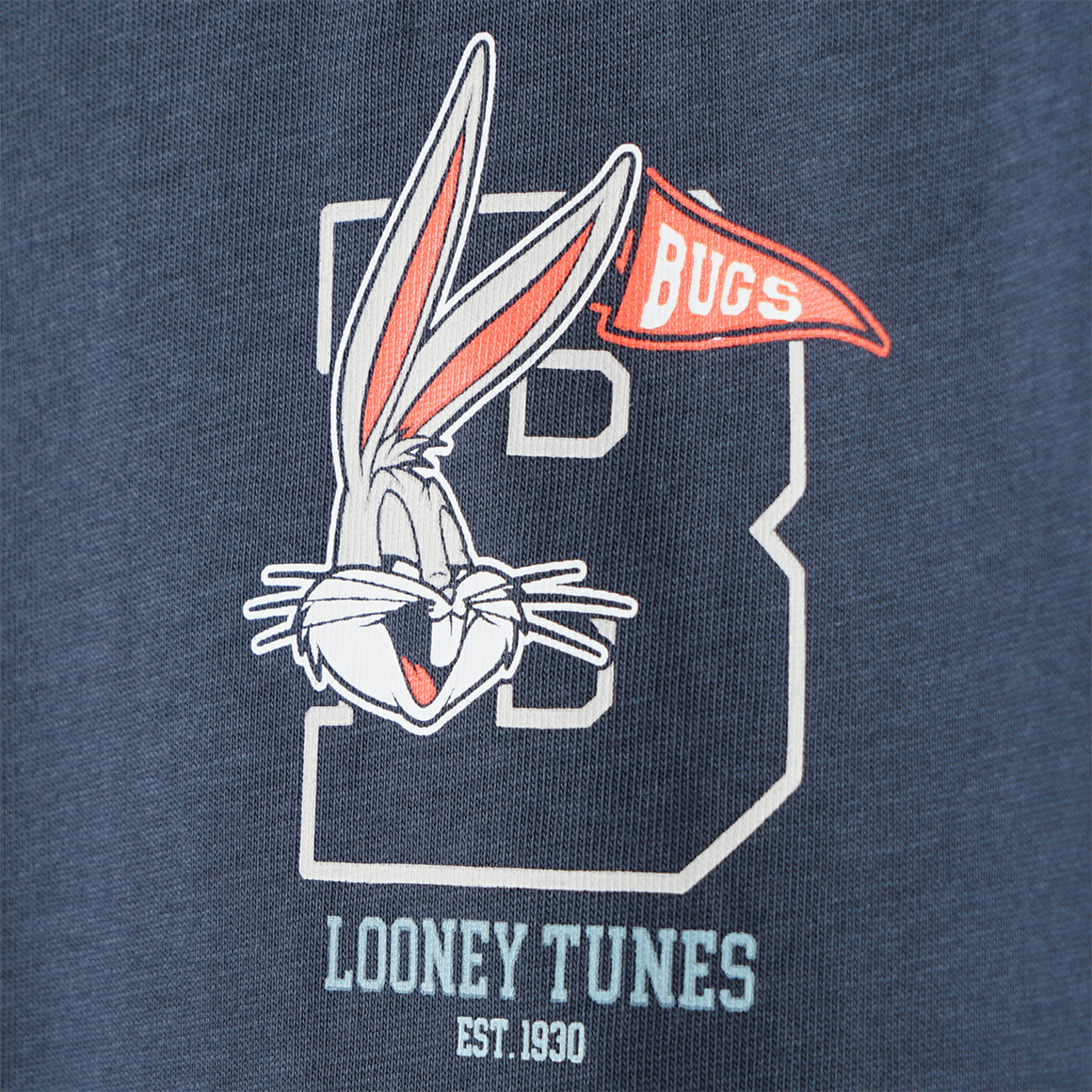 Yigga Looney Tunes T-Shirt mit Rücken-Print dunkelblau