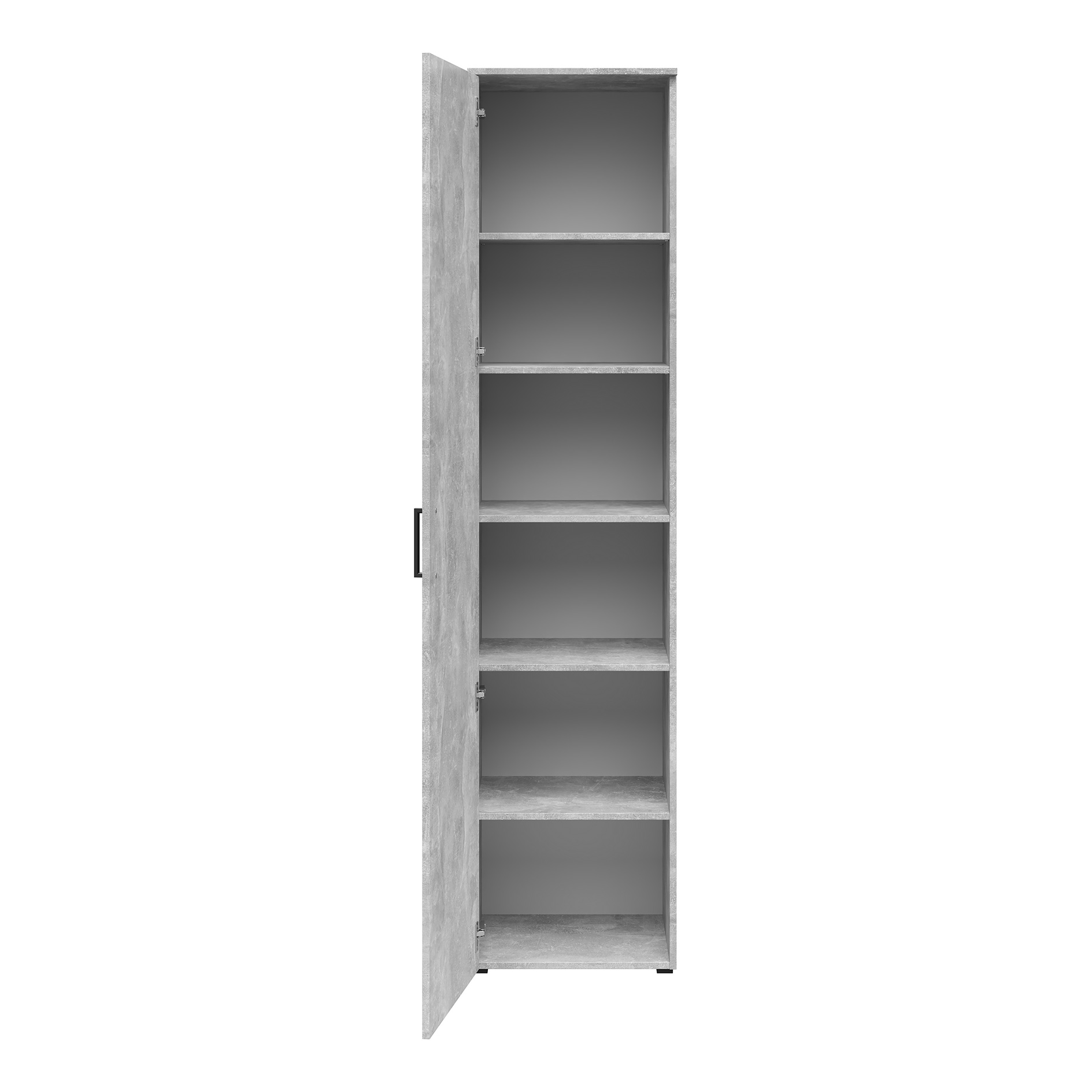 Drehtürenschrank - Betonoptik - Breite 45 cm