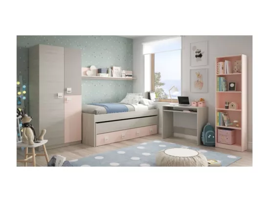 Armoire penderie enfant 3 portes L90 x H200 cm