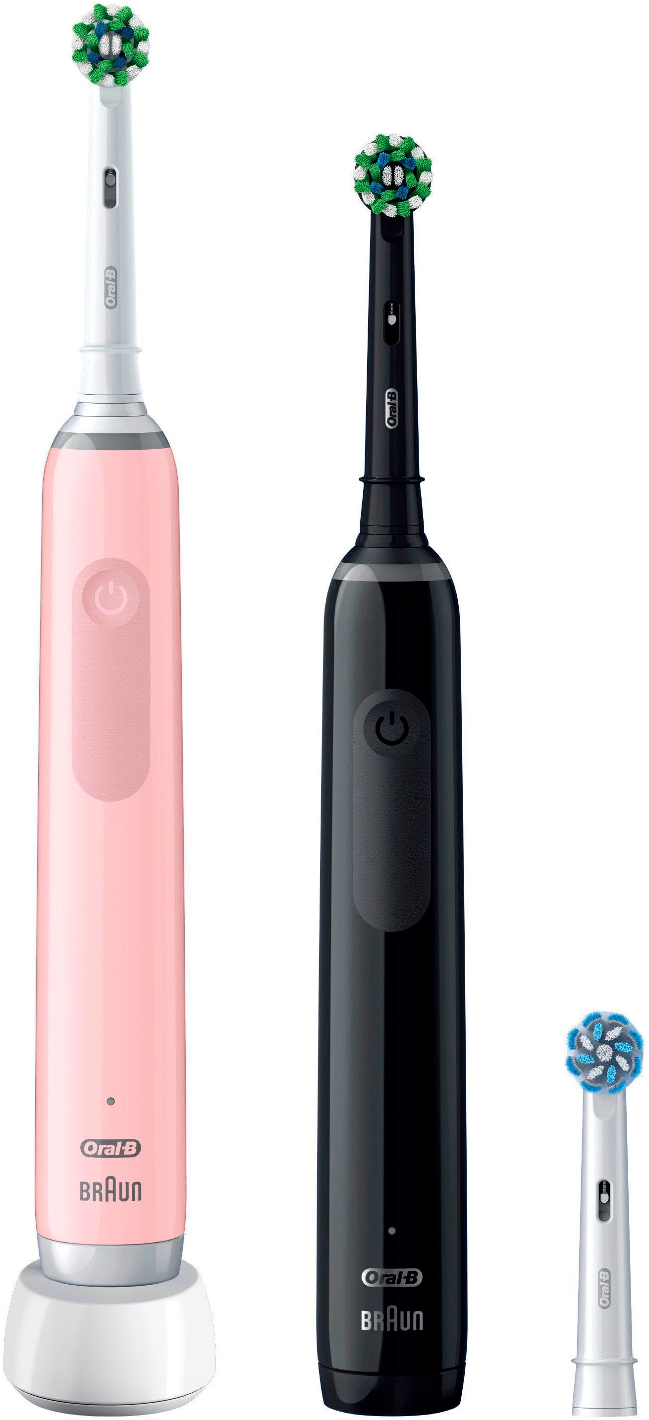 Oral-B Elektrische Zahnbürste »Pro 3 3900« 3 Stk. Aufsteckbürsten Doppelpack 3 Putzmodi
