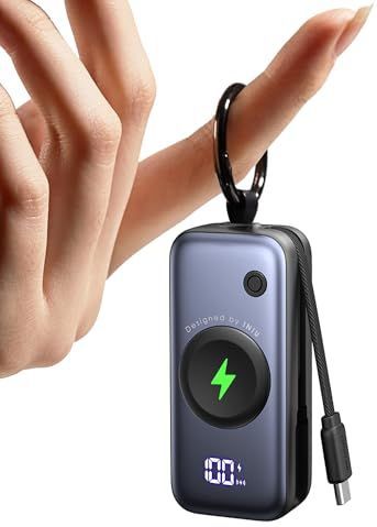 INIU - 5000 mAh Powerbank - Draadloos Opladen - Compact - Zwart