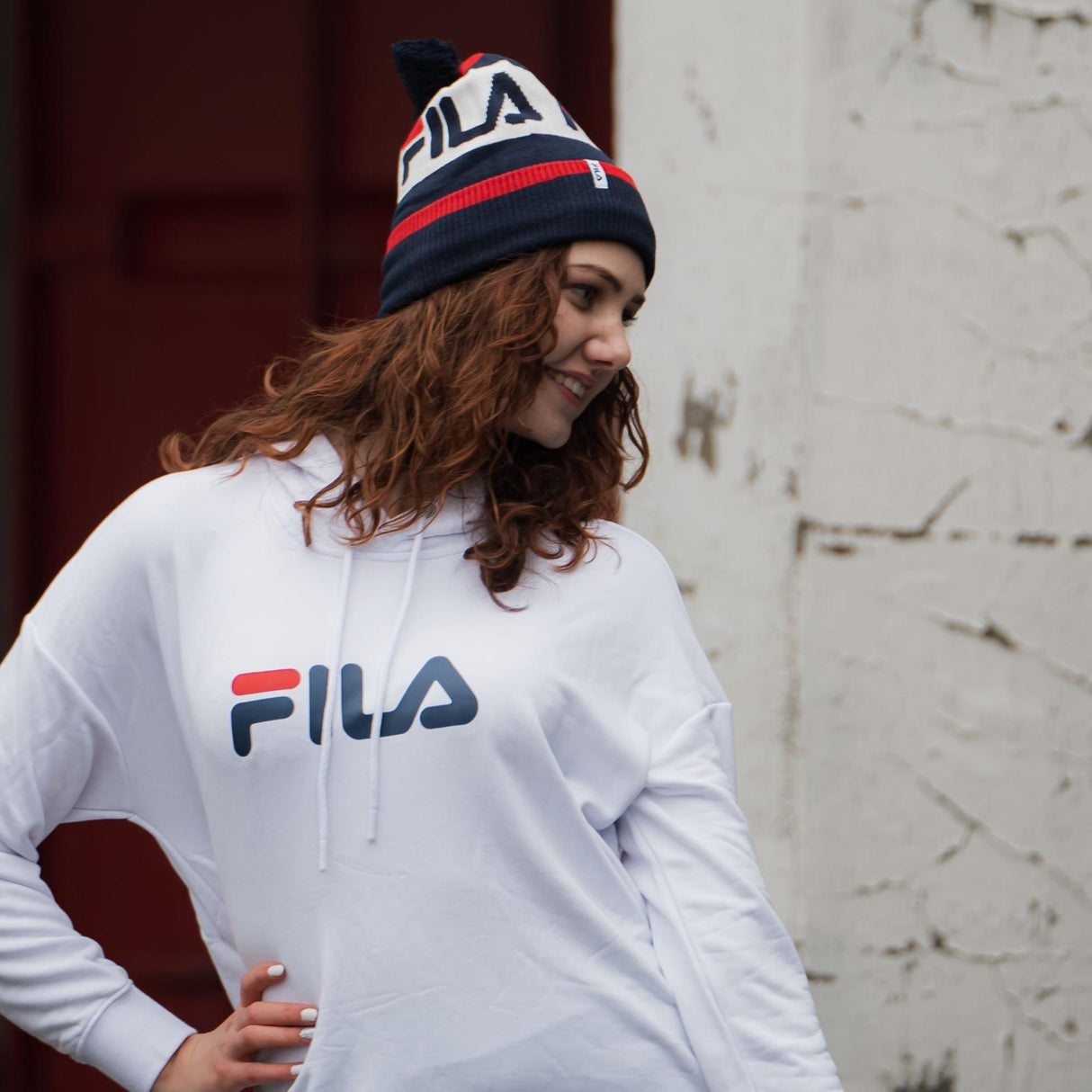 FILA<br>WOMEN ELISH oversized hoody dress
