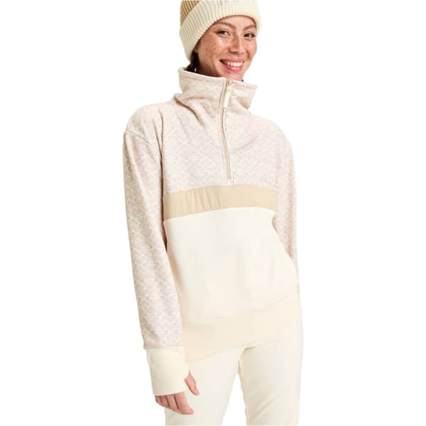 Sweat polaire ROXY SWEEPING PEAK PEBBLE ROXYGRAM