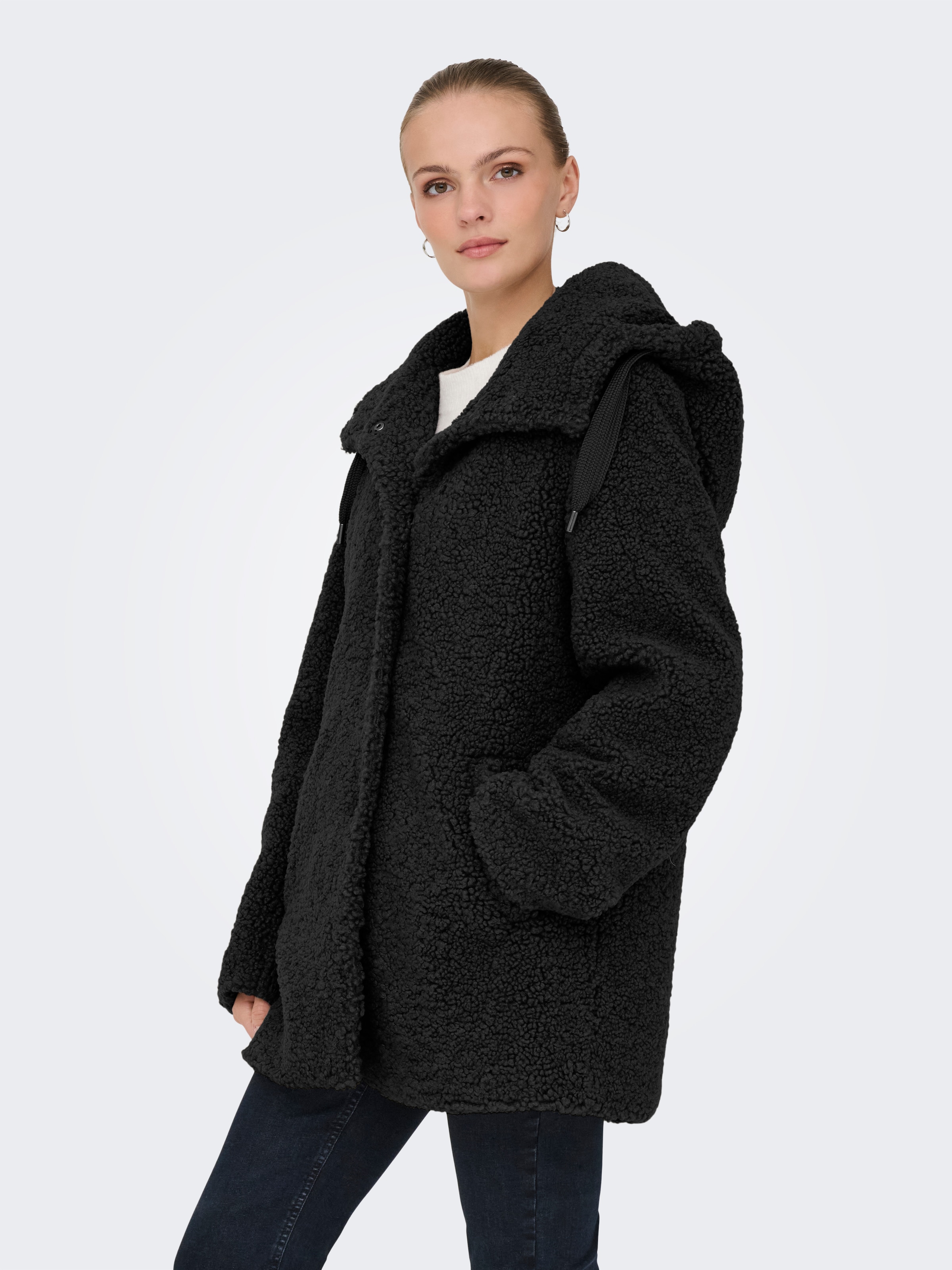 ONLY Kurzmantel »ONLMINA CURLY TEDDY COAT OTW«