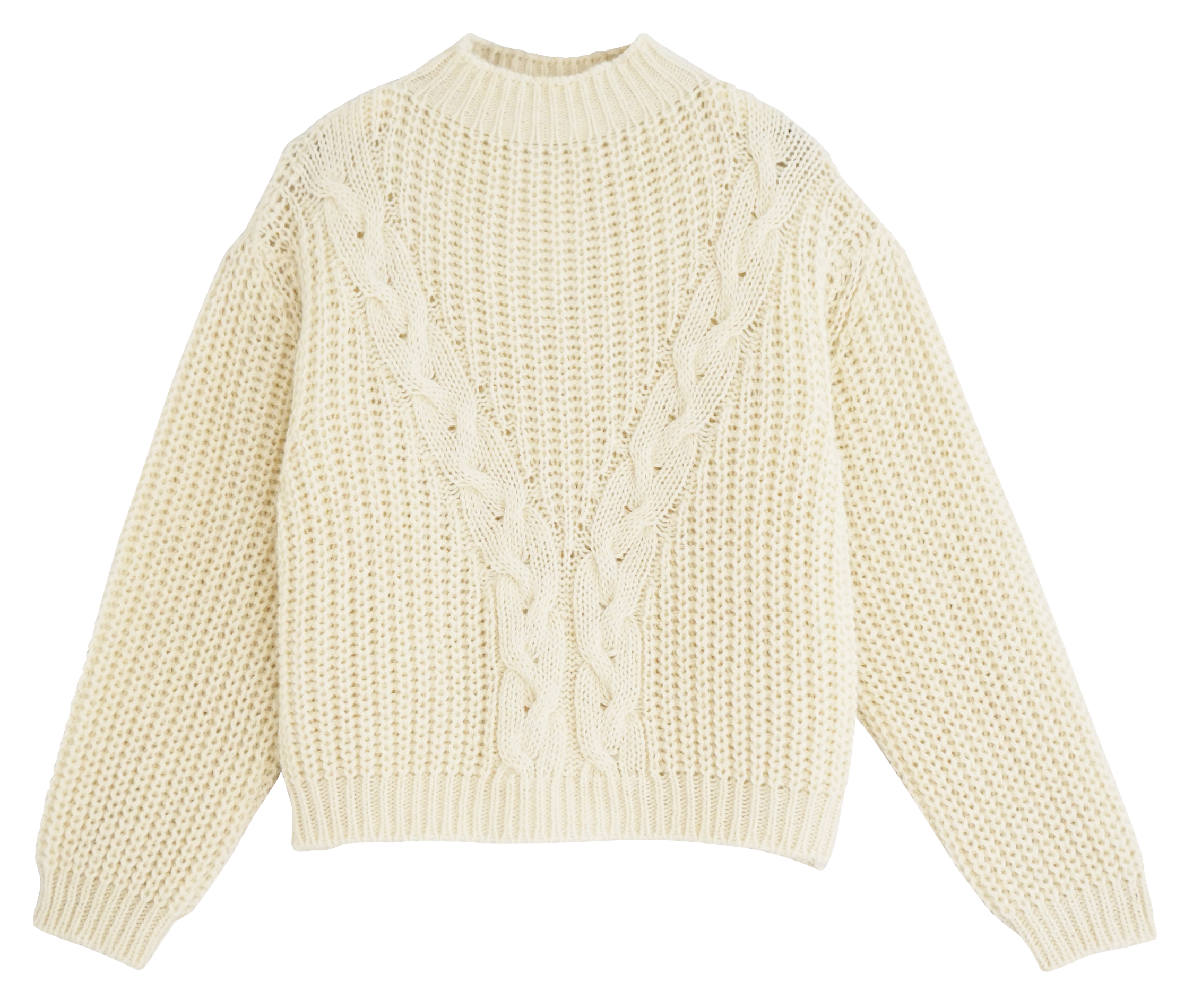Pull oversize en maille | Blanc