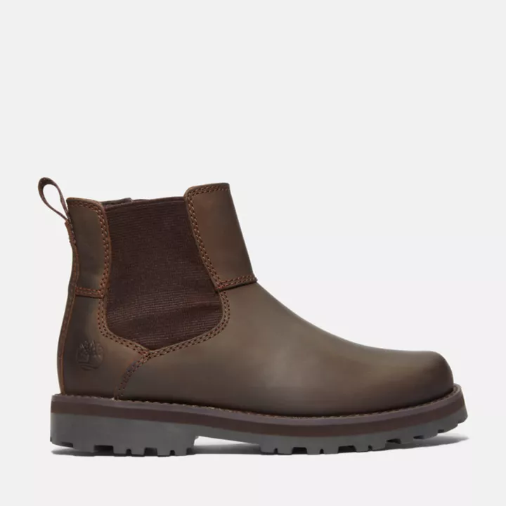 Chelsea boots Courma Kid pour enfant en marron foncé