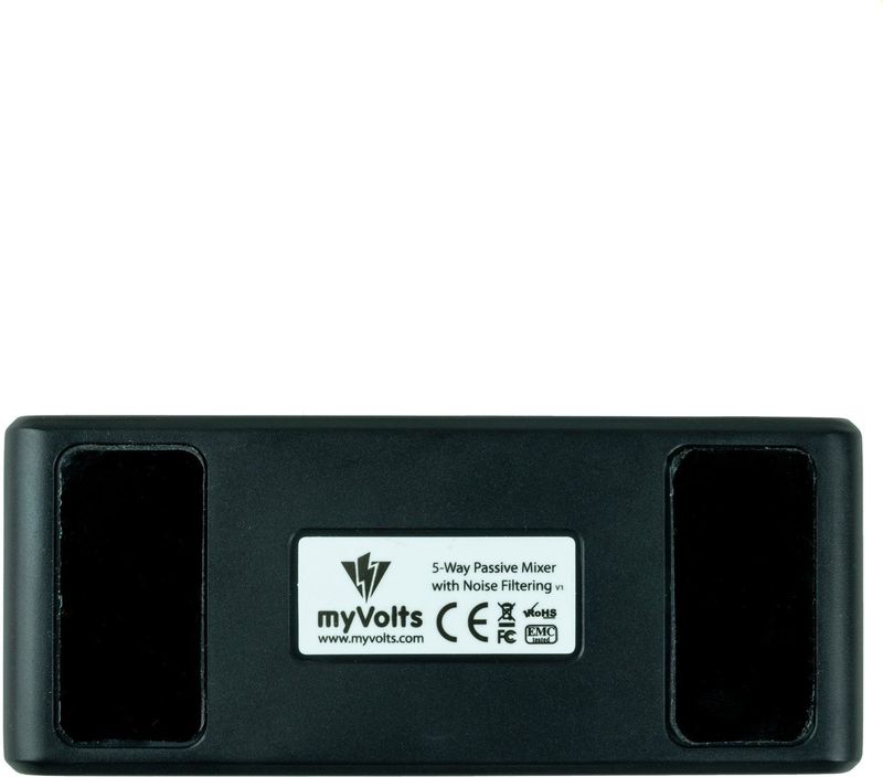 MyVolts - MickXer - Passieve Mixer - 5 Stereo Ingangen - 3,5mm TRS