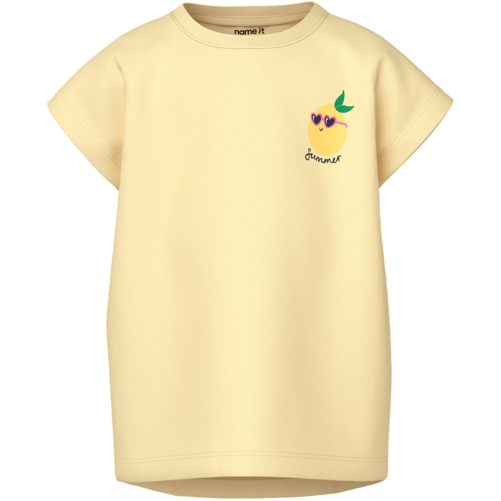 Køb Name It Double Cream Summer Lemon Nmfvarutti Capsl Loose Top
