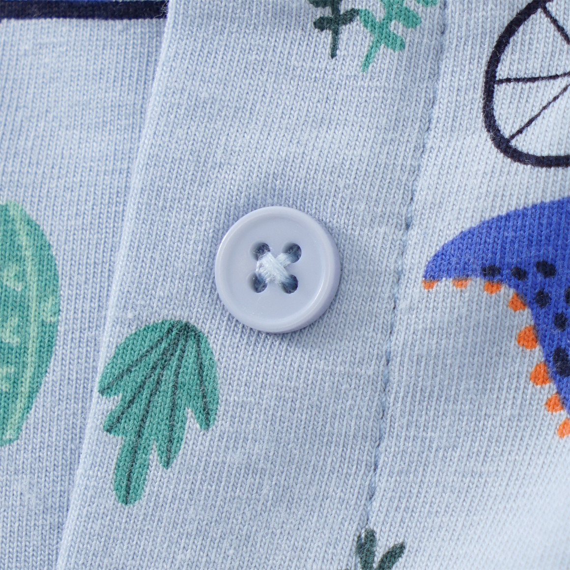 Topomini 3 Baby Boxer mit Dino-Motiven hellblau / blau