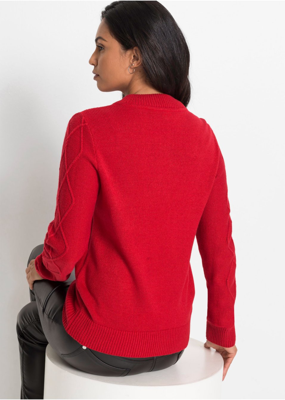 Pull camionneur à motif torsadé